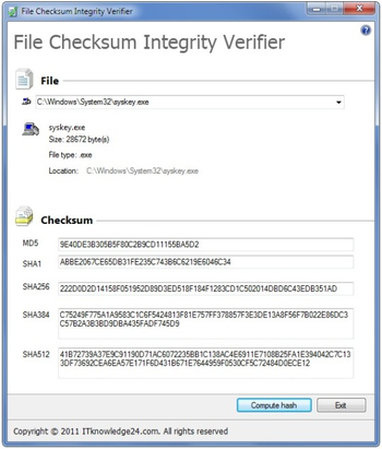 File Checksum Integrity Verifier screenshot