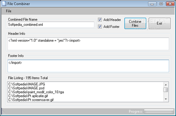 File Combiner screenshot
