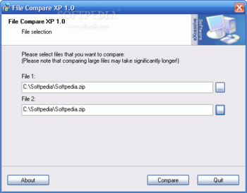 File Compare XP screenshot