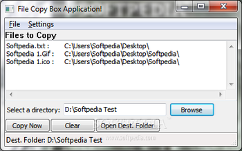 File Copy Utility screenshot