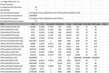 File Correlation screenshot