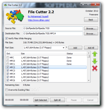 File Cutter screenshot