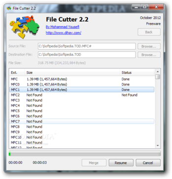 File Cutter screenshot 2