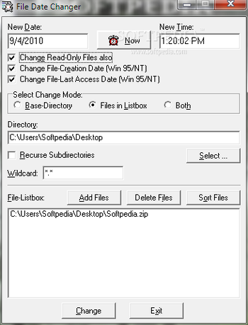 File Date Changer screenshot