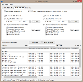 File Date Corrector screenshot