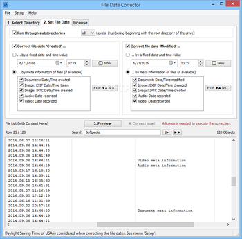 File Date Corrector screenshot 2