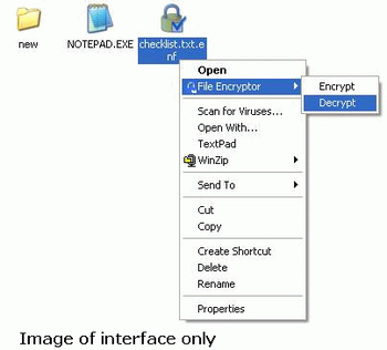 File Encryptor screenshot 2