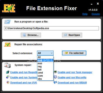 File Extension Fixer screenshot