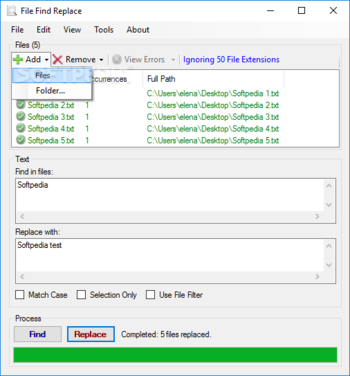 File Find Replace screenshot 3