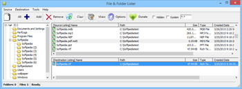 File & Folder Lister screenshot