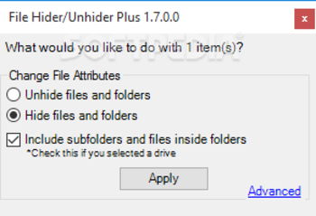 File Hider/Unhider Plus screenshot 3