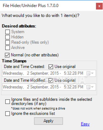 File Hider/Unhider Plus screenshot 4