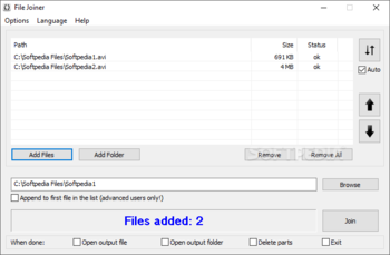 File Joiner screenshot