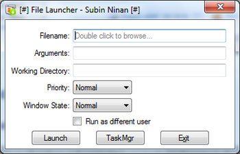 File Launcher screenshot