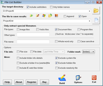 File List Builder screenshot 2