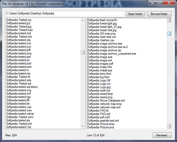 File List Renamer screenshot