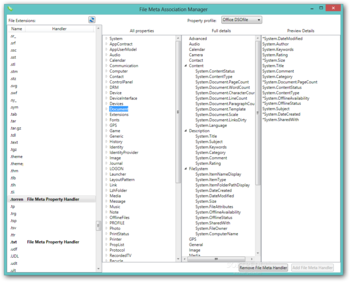 File Metadata screenshot