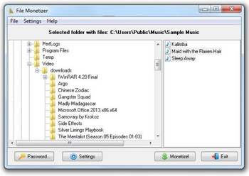 File Monetizer screenshot