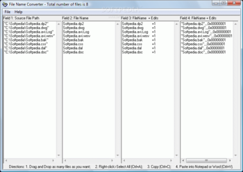 File Name Converter screenshot