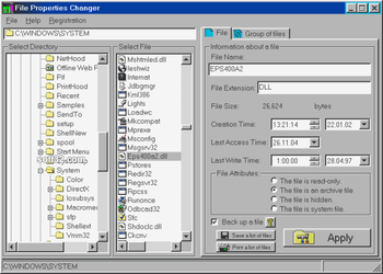 File Properties Changer screenshot 2