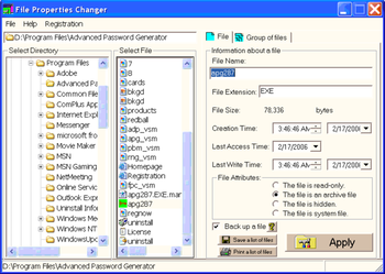 File Properties Changer screenshot 3
