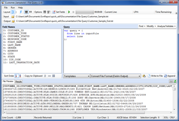 File Query screenshot