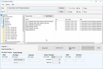 File Rename Utility screenshot