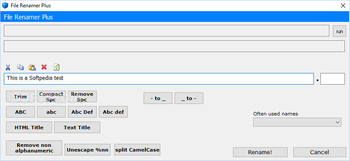 File Renamer Plus screenshot