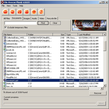 File Rescue Plus screenshot 2