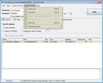 File Search Assistant Freeware screenshot 2