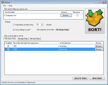 File Sort screenshot