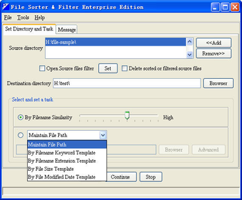 File Sorter & Filter Enterprise Edition screenshot