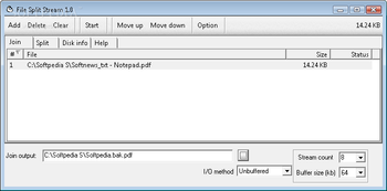 File Split Stream screenshot