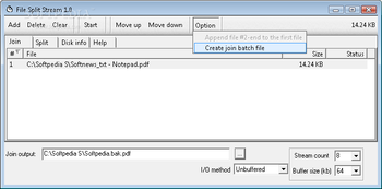 File Split Stream screenshot 2