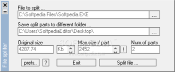 File Spliter screenshot