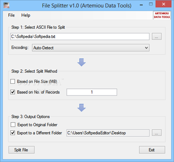 File Splitter screenshot
