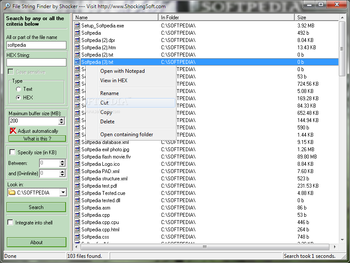 File String Finder screenshot