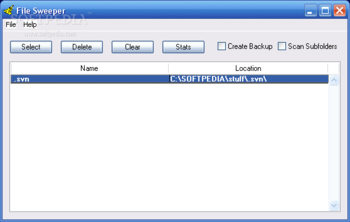 File Sweeper screenshot