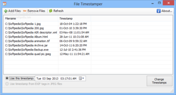 File Timestamper screenshot
