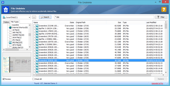 File Undelete (formerly Glary Undelete) screenshot 2