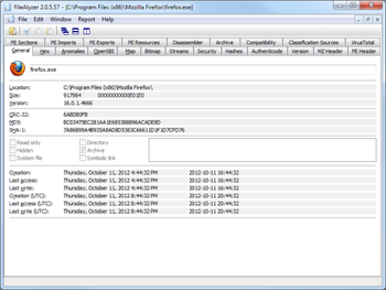 FileAlyzer Portable screenshot