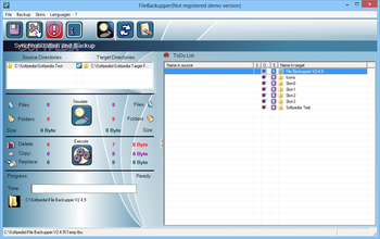 FileBackupper Portable screenshot