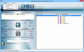 FileBackupper Portable screenshot 3