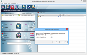 FileBackupper Portable screenshot 5