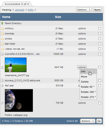 FileChucker screenshot