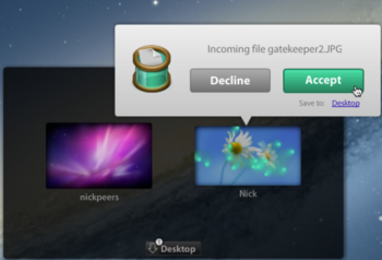 Filedrop screenshot