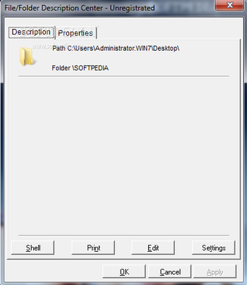 File/Folder Description Center screenshot 2