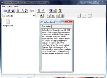 File/Folder Description Center screenshot 3