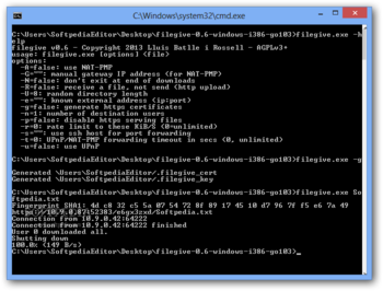 filegive screenshot