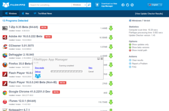 FileHippo App Manager screenshot